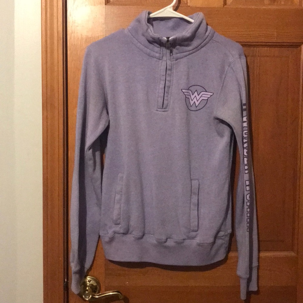 Wonder women purple half zip